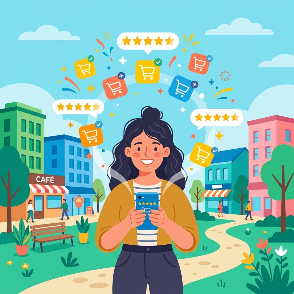 Checkout UX Patterns 16:9 lineless cartoon illustration