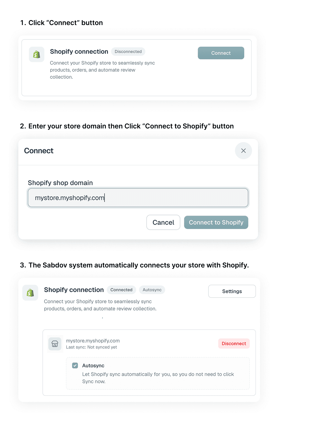Dashboard integration UI